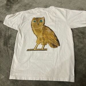 Drake Big as The What tour t shirt gold owl Members Only